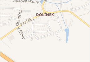 Za Klokočkou v obci Odolena Voda - mapa ulice