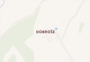 Dobroše v obci Odrava - mapa části obce