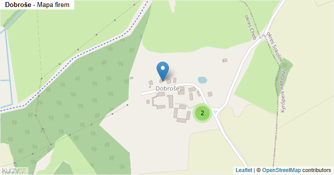 Dobroše - mapa firem