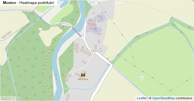 Mostov - mapa podnikání