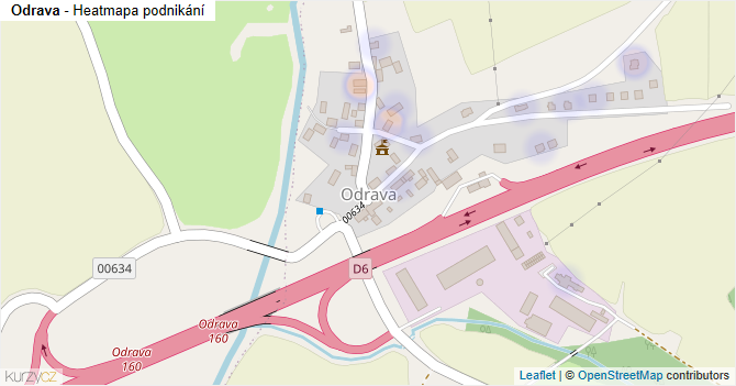 Odrava - mapa podnikání