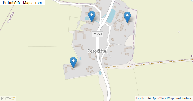 Potočiště - mapa firem