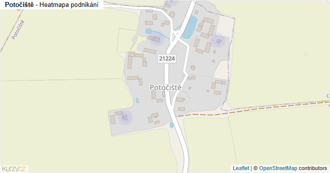 Potočiště - mapa podnikání