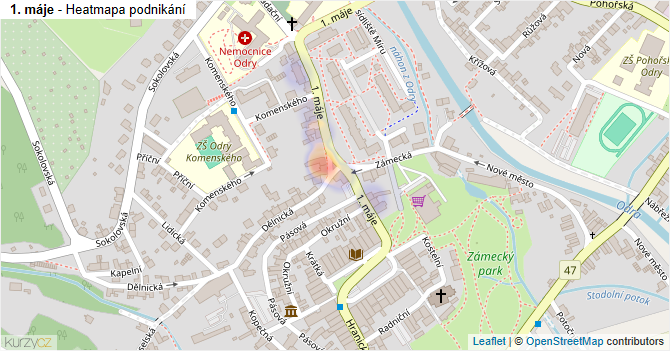 1. máje - mapa podnikání