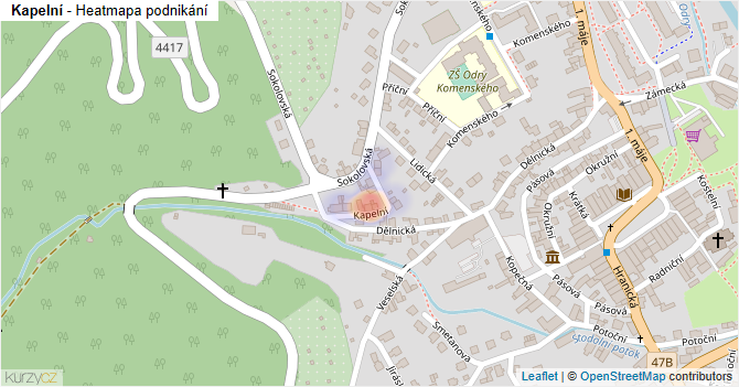 Kapelní - mapa podnikání