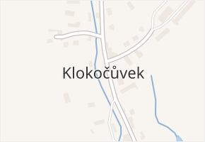 Klokočůvek v obci Odry - mapa části obce