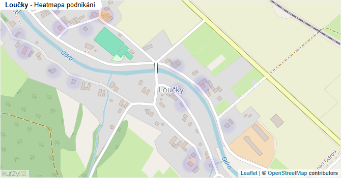 Loučky - mapa podnikání