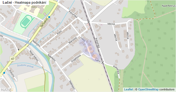 Luční - mapa podnikání
