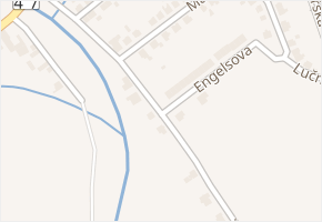 Nábřežní v obci Odry - mapa ulice
