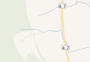 Nad Rybníky v obci Odry - mapa ulice