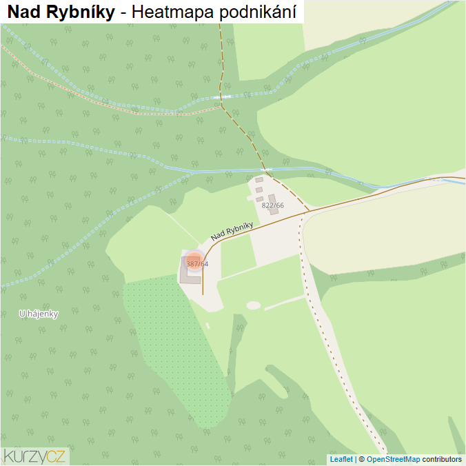 Mapa Nad Rybníky - Firmy v ulici.