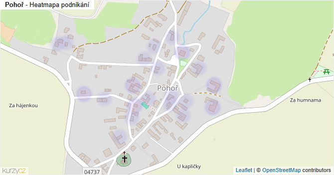 Pohoř - mapa podnikání