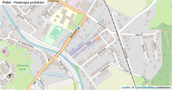 Polní - mapa podnikání