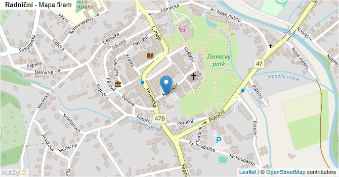Radniční - mapa firem