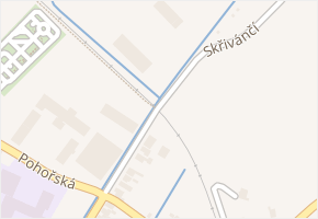 Skřivánčí v obci Odry - mapa ulice