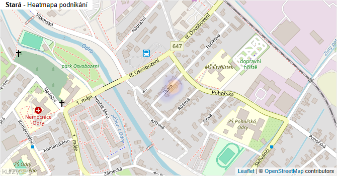 Stará - mapa podnikání