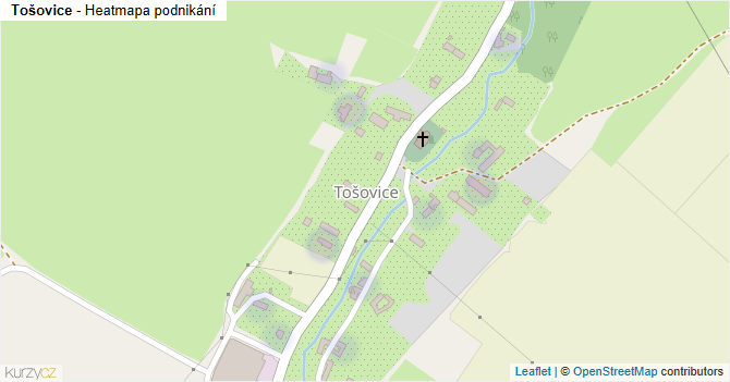 Tošovice - mapa podnikání