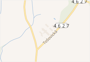 Tošovická v obci Odry - mapa ulice