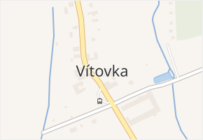 Vítovka v obci Odry - mapa části obce