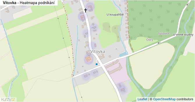 Vítovka - mapa podnikání