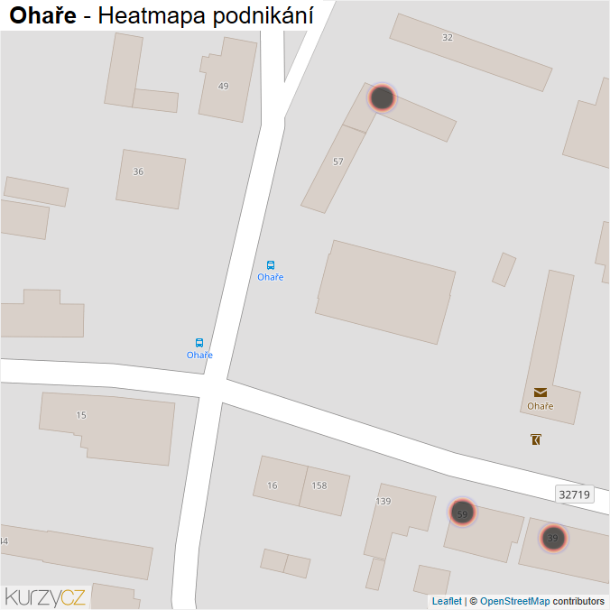 Mapa Ohaře - Firmy v obci.
