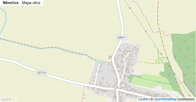 Němčice - mapa ulice