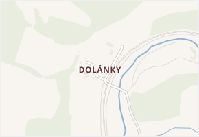 Dolánky v obci Ohníč - mapa části obce