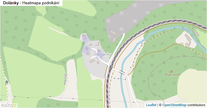 Dolánky - mapa podnikání
