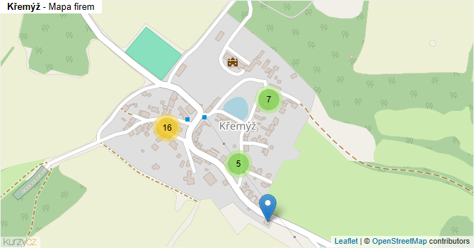 Křemýž - mapa firem