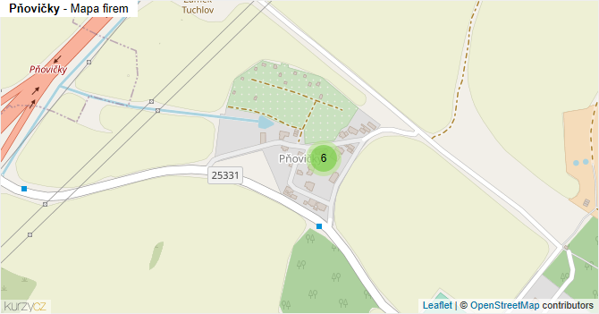 Pňovičky - mapa firem