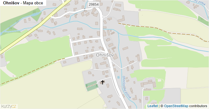 Ohnišov - mapa obce