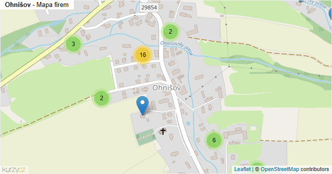 Ohnišov - mapa firem