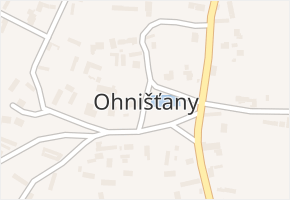 Ohnišťany v obci Ohnišťany - mapa části obce
