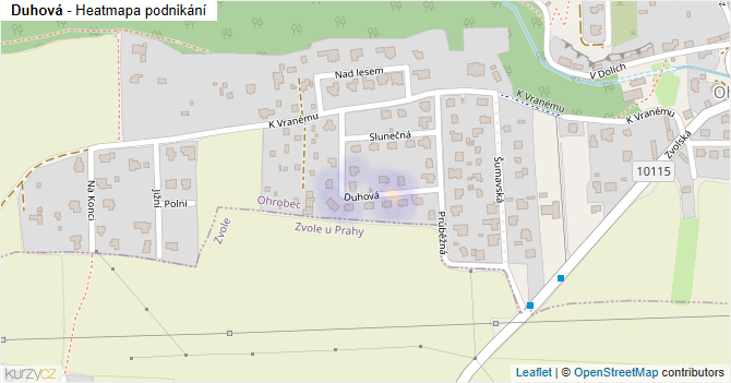 Duhová - mapa podnikání