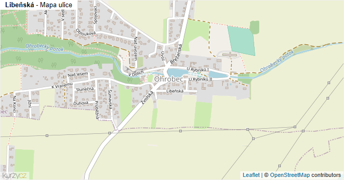 Libeňská - mapa ulice