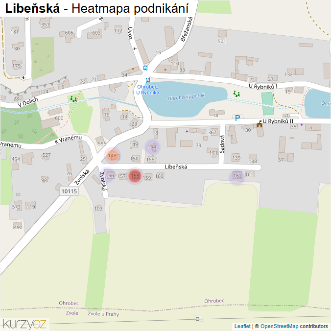 Mapa Libeňská - Firmy v ulici.