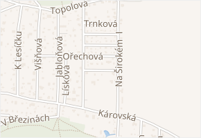 Na širokém II v obci Ohrobec - mapa ulice