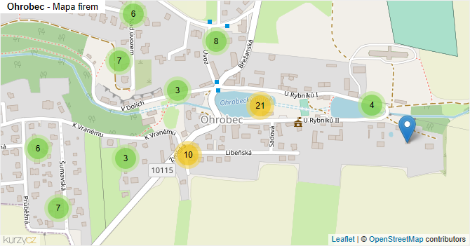 Ohrobec - mapa firem