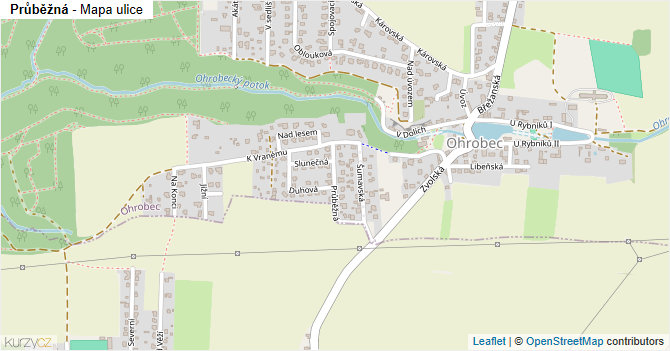 Průběžná - mapa ulice