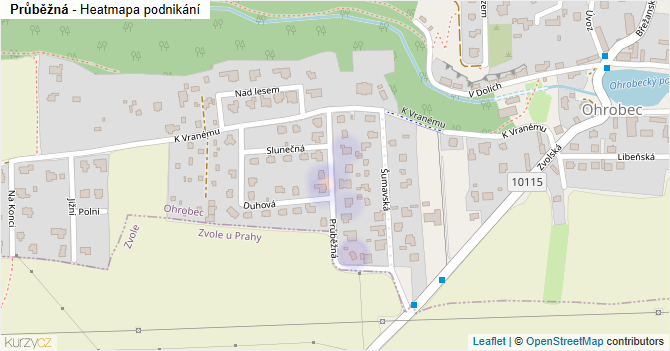 Průběžná - mapa podnikání