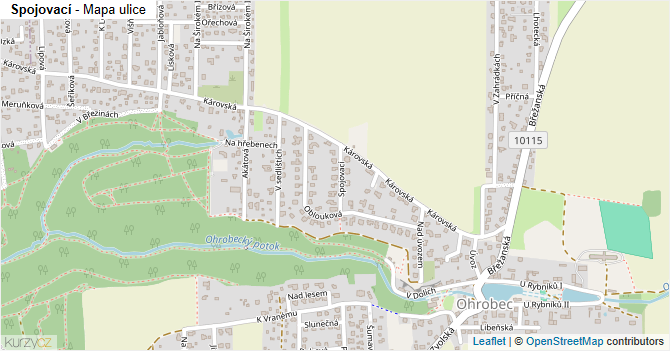 Spojovací - mapa ulice