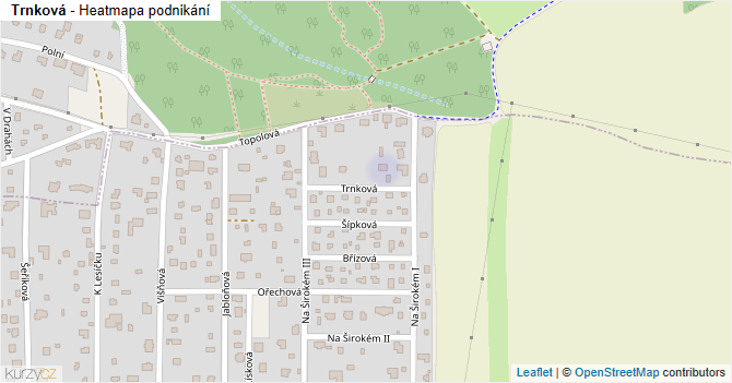 Trnková - mapa podnikání