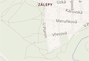 U planin v obci Ohrobec - mapa ulice
