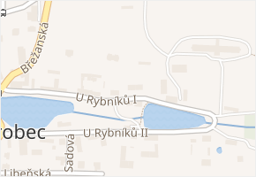 U Rybníků I v obci Ohrobec - mapa ulice