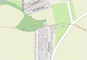 V Hranicích v obci Ohrobec - mapa ulice