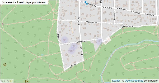 Vřesová - mapa podnikání