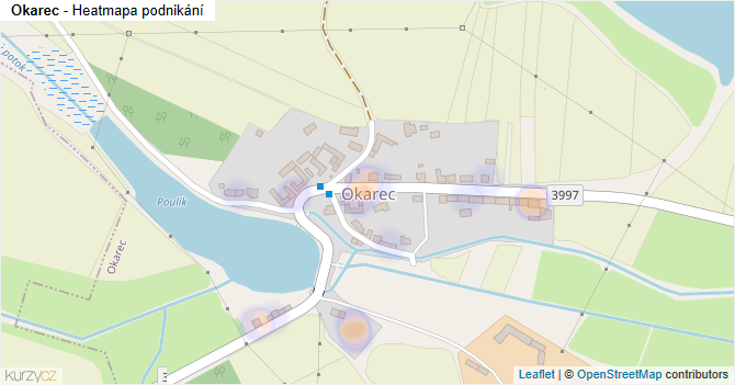 Okarec - mapa podnikání