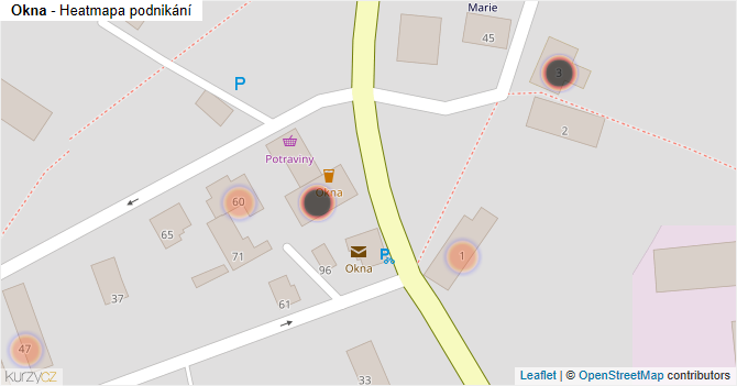 Okna - mapa podnikání
