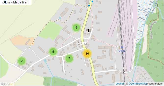 Okna - mapa firem