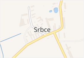 Srbce v obci Okřínek - mapa části obce